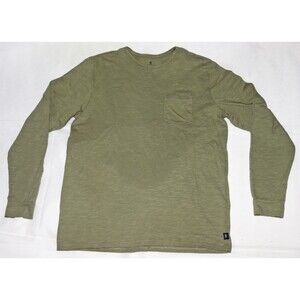 Roark Midweight Pocket Tee Men's Long Sleeve Organic Cotton T Shirt Size Large